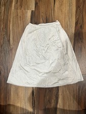 Vintage Made In USA Ivory Skirt Slips Size M Lace Trim Elastic Waist Bundle Of 3
