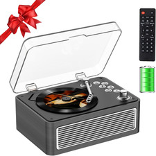 CD Player Portable Bluetooth: CD Players for Home with Speakers 3600Mah Recharg