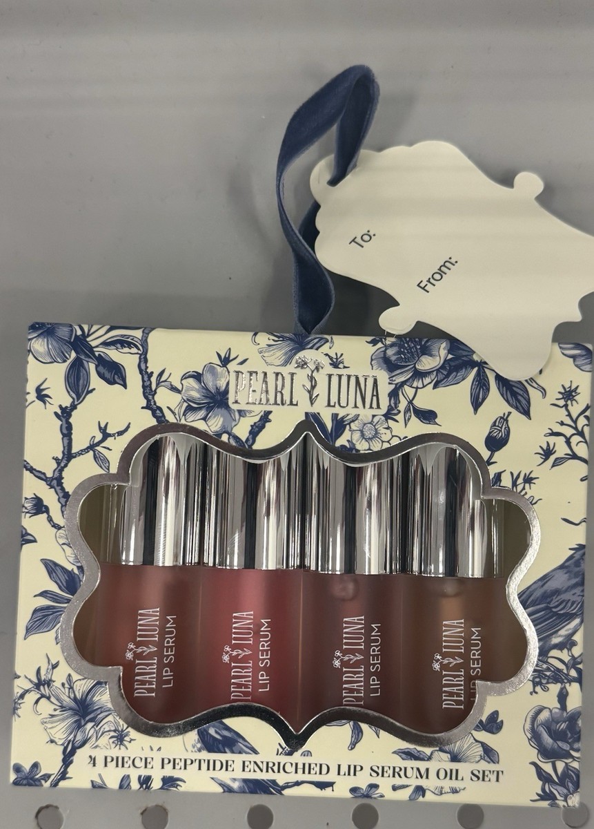 Pearl Luna Lip Serum 4 Piece Peptide Enriched Lip Serum Set New In