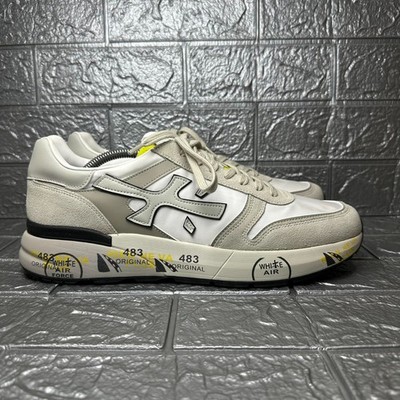Premiata Mick 7212 Men's Sneakers White Beige Size 11 VAR-7212 1500661