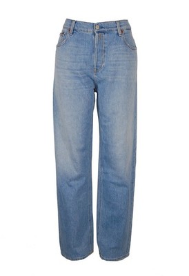 Replay Jaylie WA 493 Damen Jeans W30 High Waist Straight Fit Blau Stretch Denim