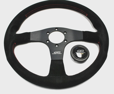 MUGEN レーシングステアリング 53100-XG8-K1SO Mugen Momo Steering Wheel for FD2 Civic Type R Red Stitch P/N