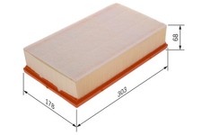 LUFTFILTER FÜR CITROËN C6 (TD ), CITROËN C5 III (RD ) - BOSCH F 026 400 612