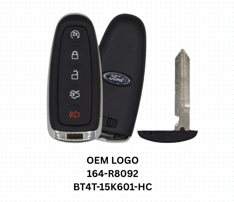 MINT OEM 5 Button FORD SMART KEY REMOTE 164-R8092 W/LOGO M3N5WY8609 UNCUT KEY