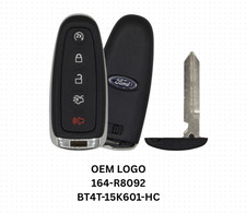 Mint Oem 5 Button Ford Smart Key Remote 164-r8092 Wlogo M3n5wy8609 Uncut Key