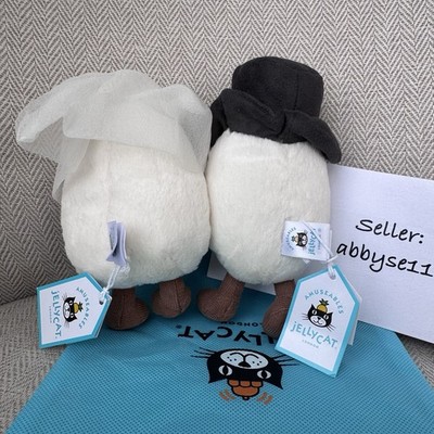 Jellycat Amuseables Boiled Egg Bride & Groom - Authentic - BNWT