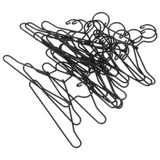 Wire Hangers Wire Hangers Mini Doll Dress Miniature Black Metal Doll Clothes ...