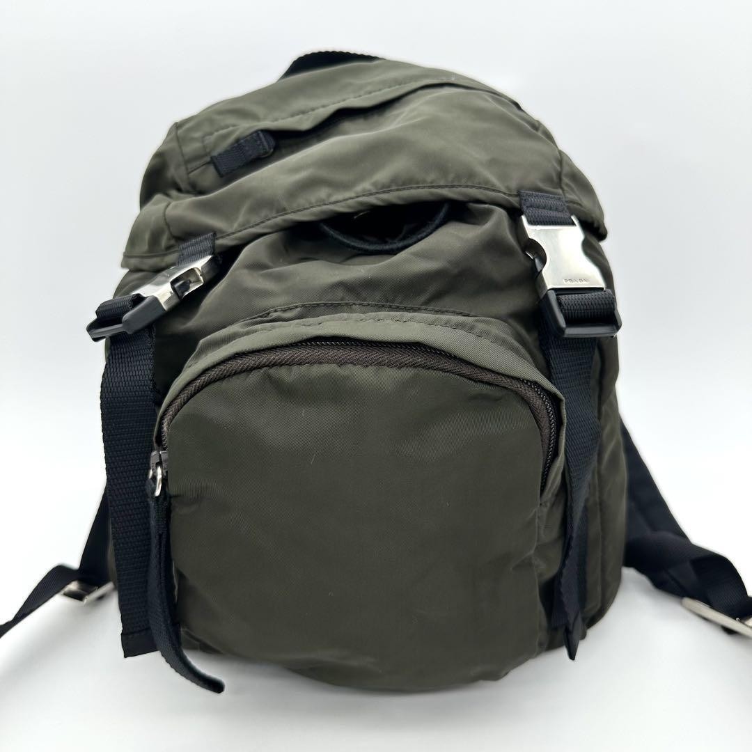 PRADA Backpack Tessuto Nylon EBANO V140 84 g00818 from japan thumbnail 3