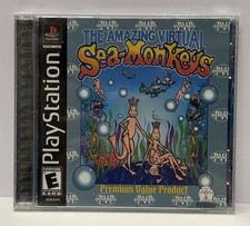 Amazing Virtual Sea-Monkeys (Sony PlayStation 1, 2002) - Sealed - Working