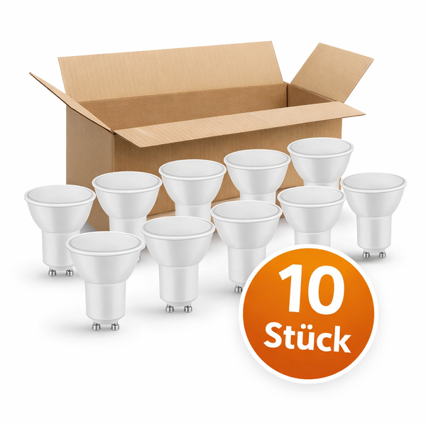 10X Led GU10 5W 4000K Neutralweiß Spot Halogen Reflektorlampe Leuchtmittel 400Lm-image
