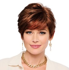 Let's Lambada Short Wavy Boycut Wig 2023 Spring Luxury Wig GL30-32 Dark Copper