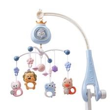 Baby Musical Crib Bed Bell Cot Mobile Stars Dreams Light Nusery Lullaby Toy Gift