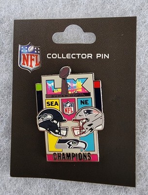   NFL   SEATTLE SEAHAWKS  SUPER BOWL LV (60) Champions PIN~FREE SHIPPING!