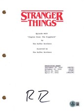 Ross Duffer "Stranger Things" Signed Autograph The Piggyback Script Beckett COA
