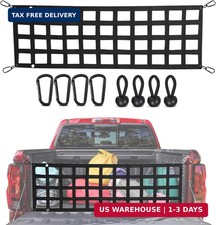 Premium Truck Tailgate Net - 60 X 18 Heavy-duty Cargo Mesh For Full Size Truck