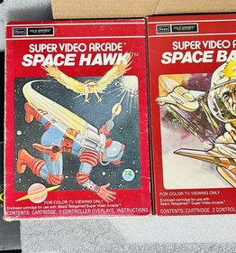 INTELLIVISION LOT OF 3 CIB SEARS TELE-GAMES SPACE BATTLE/SPACE HAWK/STAR STRIKE