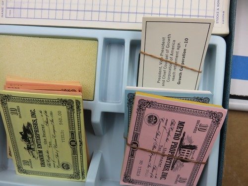 Vintage Stocks and Bonds Finance Board Game 3M Company Bookshelf 1964 No dice - Picture 11 of 11