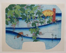 xilografia giapponese stampa/ukiyoe/hiroshige/ristampa/uchiwae 