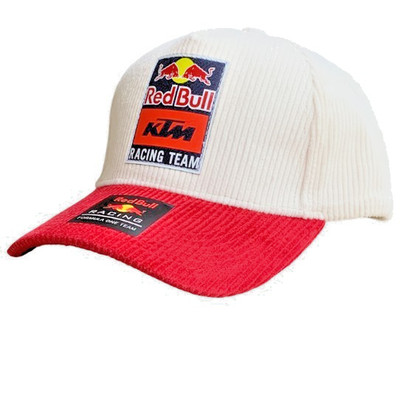 Red Bull KTM Racing Team Burgundy and Cream Corduroy Cap. Factory 2nd.