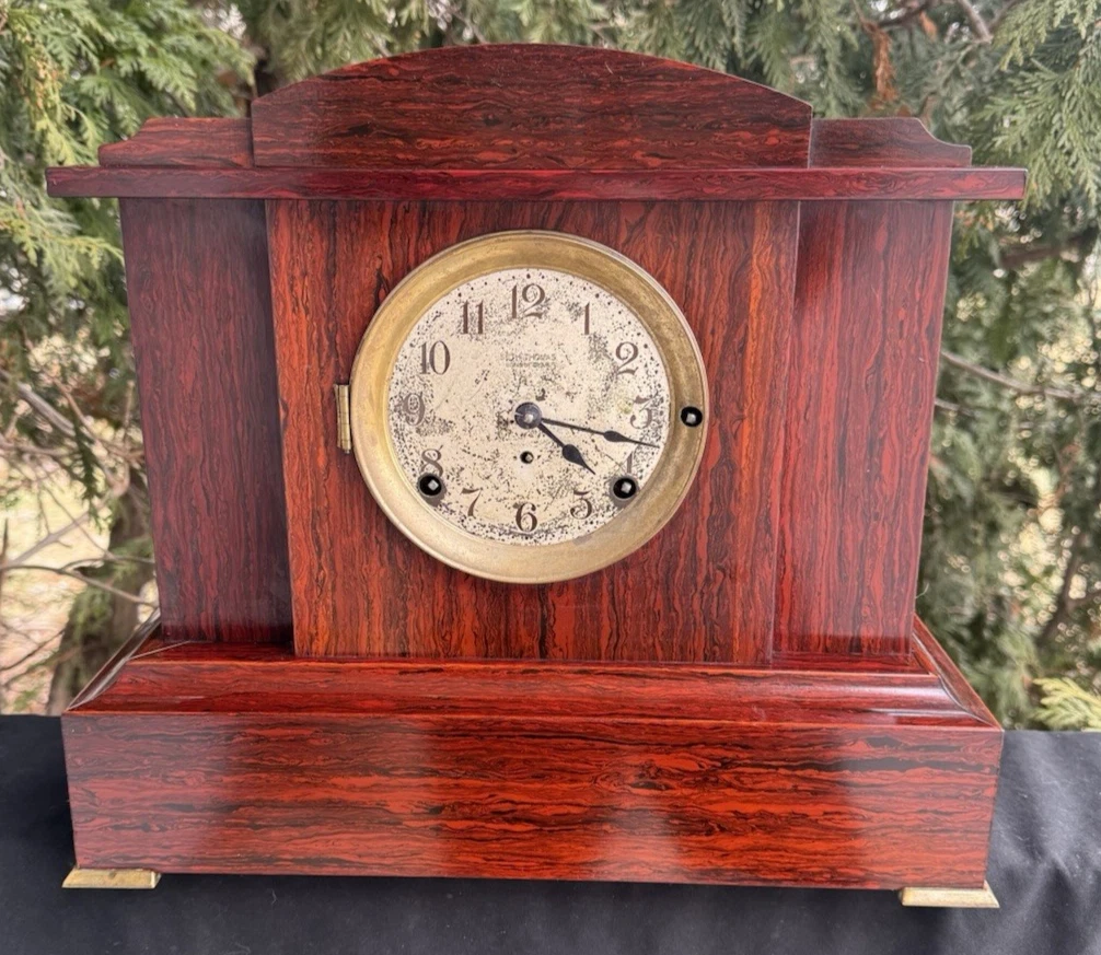 Antique 1915 Seth Thomas Rosewood Adamantine Sonora Chime Mantle