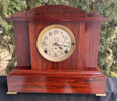 Antique 1915 Seth Thomas Rosewood Adamantine Sonora Chime Mantle