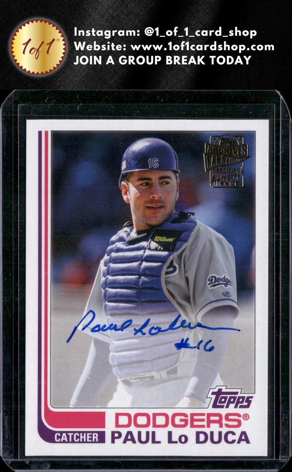 2021 Topps Archives #FFA-PL Paul Lo Duca Fan Favorites Autographs CL
