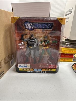 #ad DC Universe 2009 Batman amp; Robin Dynamic Duo Walmart Exclusive By Mattel New $119.77