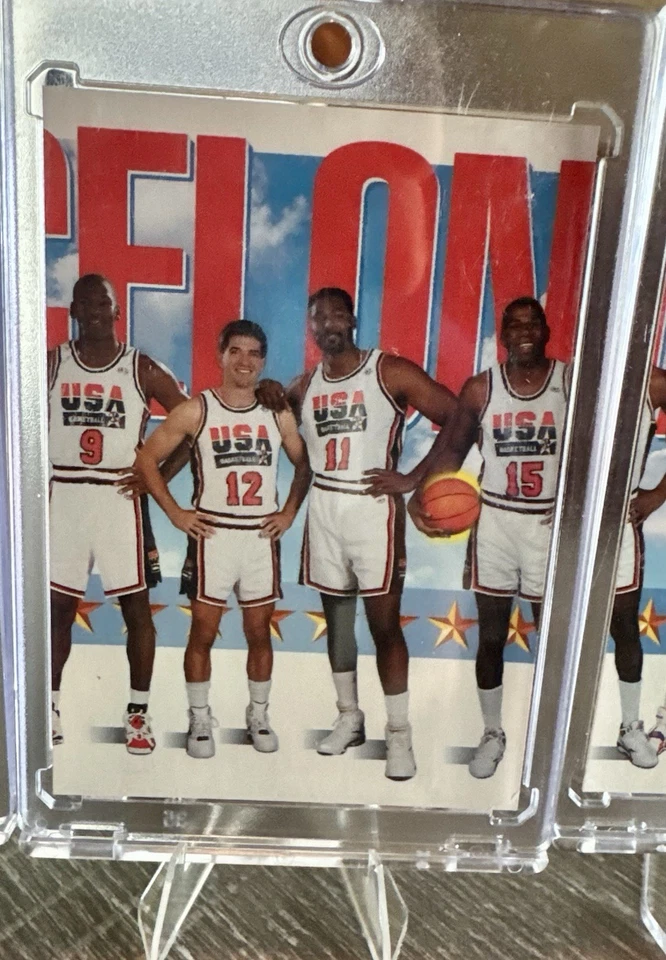 Juego de 3 cartas Skybox 1992 Barcelona USA Dream Team #544, #545, #546 Jordan Magic Bird Foto 4 de 4