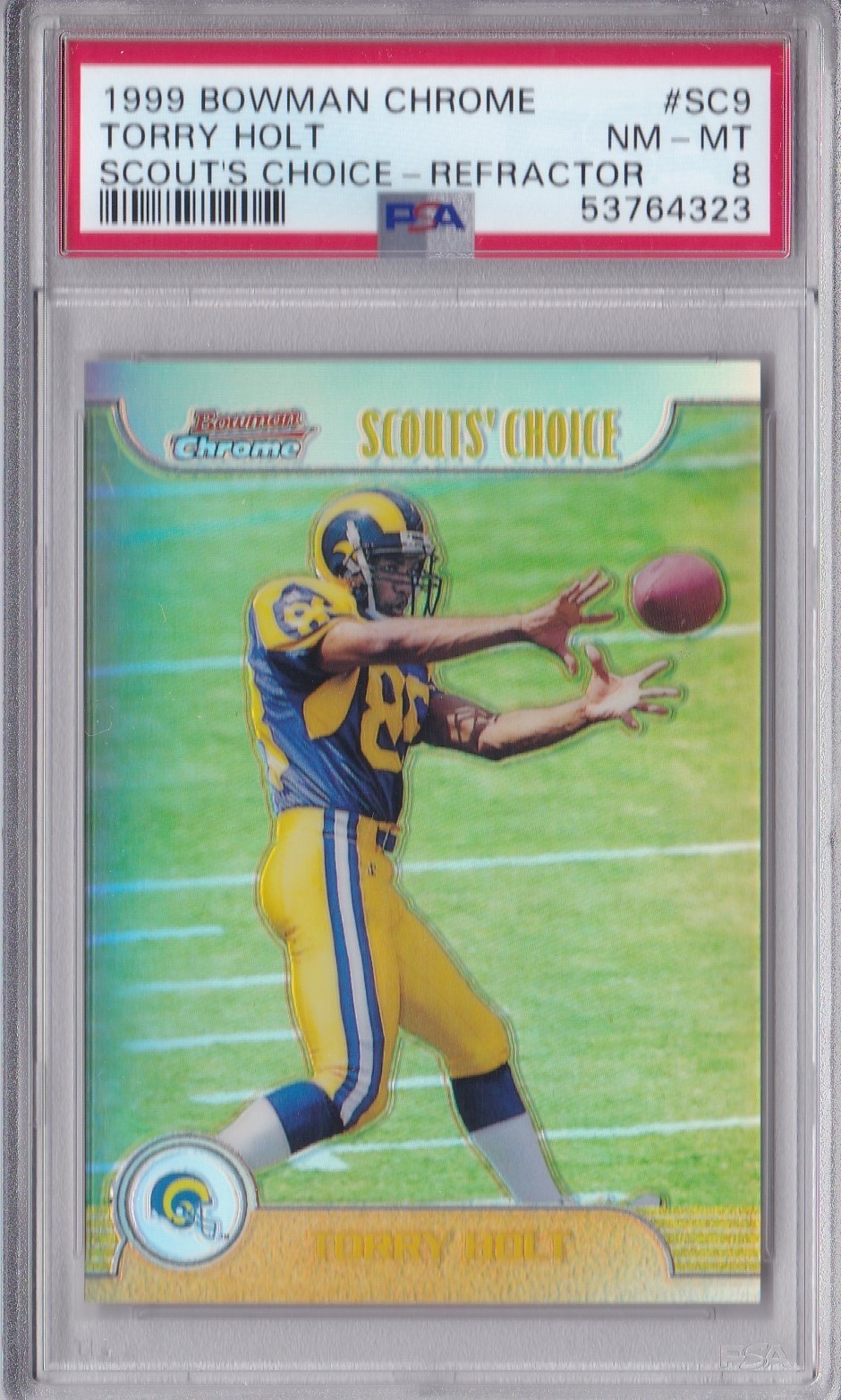 Torry Holt Bowman Chrome Scout's Choice #SC9 Scouts Choice-Refractor