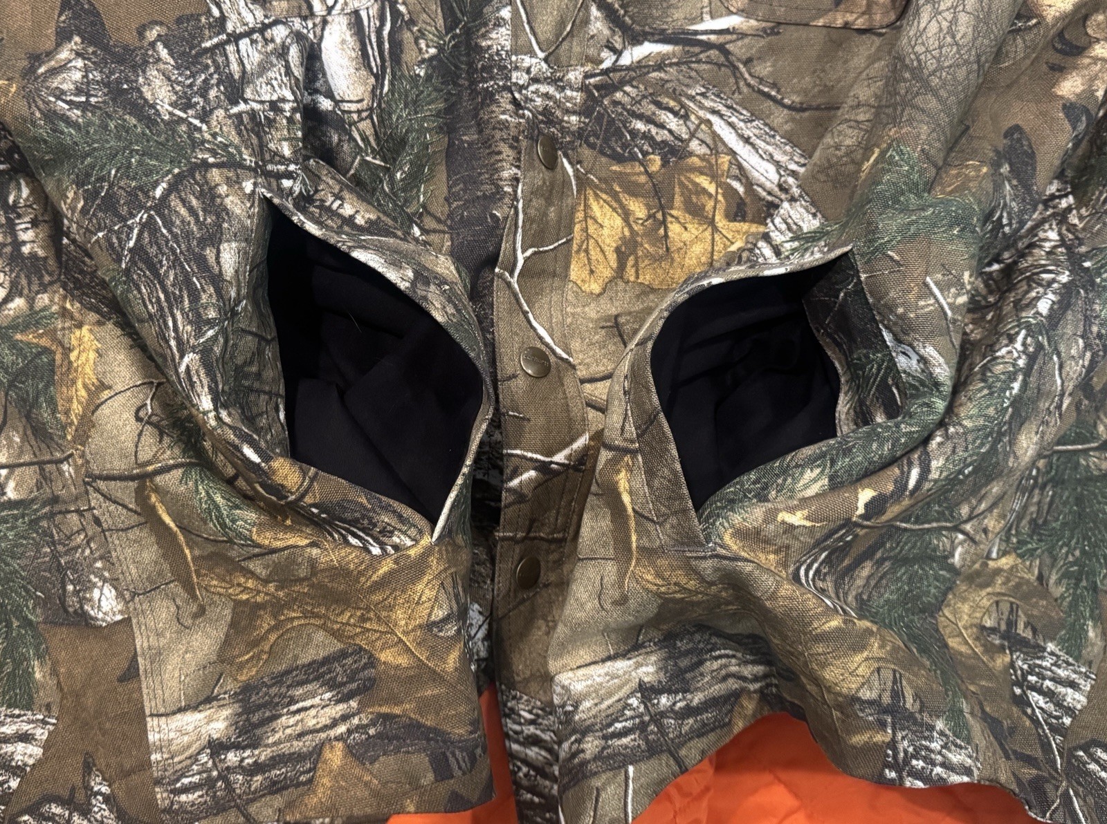 Carhartt Wexford Realtree Camo Snap Button Lined Hunting Shirt Jac Jacket 3XL 3X