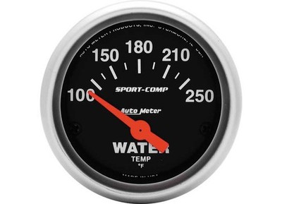 Auto Meter 3337 2'' Water Temperature 100-250F SSE Sport-Comp