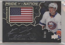 2020-21 SPx UD Black Pride of a Nation 59/99 Kieffer Bellows Patch Auto 0gn4