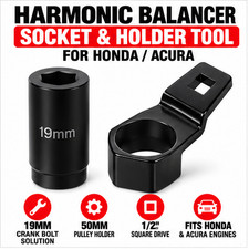 For Honda Crank Pulley Tool 19mm Harmonic Balancer Socket 50mm Crankshaft Cran