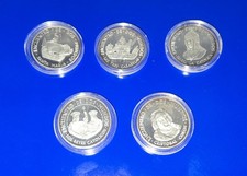 5 Silver  Coin Set...1482-1992 Quincentennial 500 Years Of America.