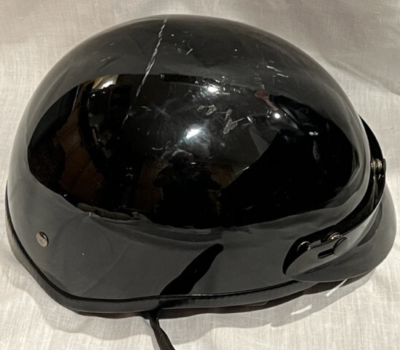 army green motorcycle helmet Hot Leathers HLD1049 'Camo Matte' Matte Green Motorcycle DOT Skull Cap