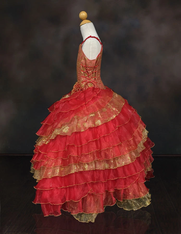 Vestido Niñas CALLA EE. UU. Colección Princesa Desfile Formal Fiesta Baile Vestido TALLA 8 Foto 4 de 4