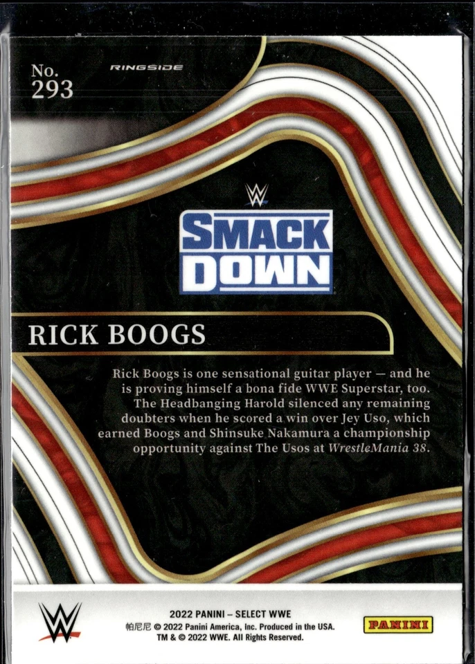 Rick Boogs #293 Ringside Prizm  2022 Panini Select WWE - Image 2 of 2