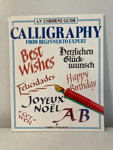An Usborne Guide CALLIGRAPHY From Beginner To Expert Caroline Young 1990 NEW