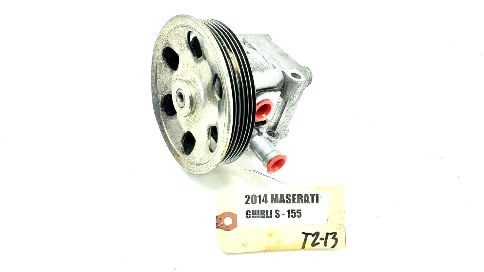 2014-2017 MASERATI GHIBLI 3.0L POWER STEERING PUMP PULLEY OEM 13K.