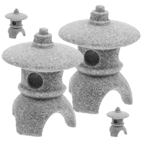 4 Pcs Landscape Pavilion Bonsai Decoration Decorative Accessories - Picture 6 of 12