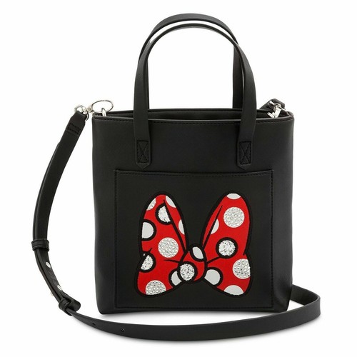 NWT Disney Parks Exclusive Minnie Mouse Bow Mini Tote-Style Crossbody Bag - Picture 1 of 2
