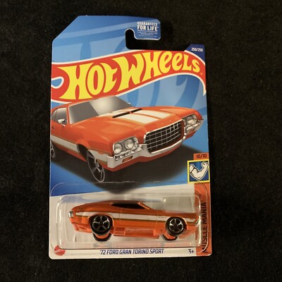 2022 Hot Wheels MUSCLE MANIA 10/10 '72 Ford Gran Torino Sport 250/250. ORANGE