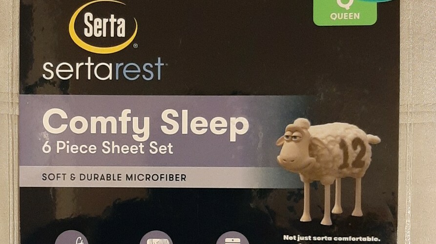 Serta Rest Comfy Sleep 6 Piece Sheet Set Queen Extra Wide Boxer Hem eBay