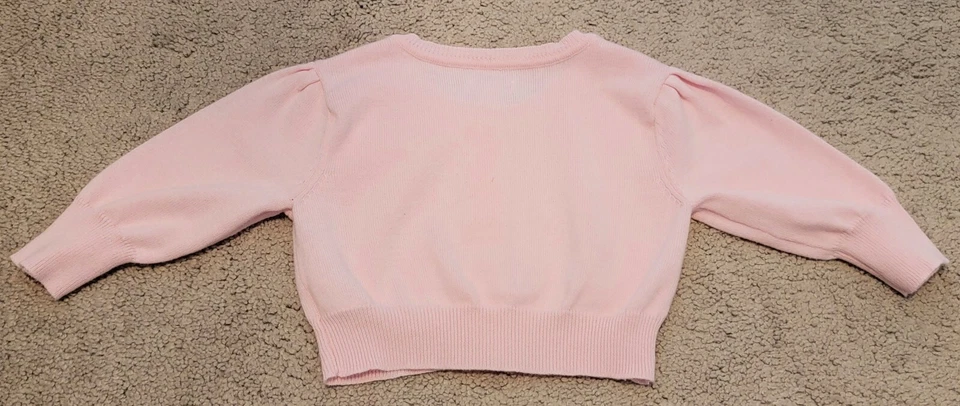 The Children's Place Pink Bolero Shrug With Flowers Size 5/6 - Image 3 of 4