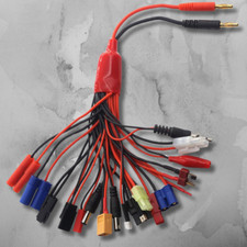 19 in 1 RC Car Truck Lipo Battery Multi Charger Adapter Lead Cable Converter Com