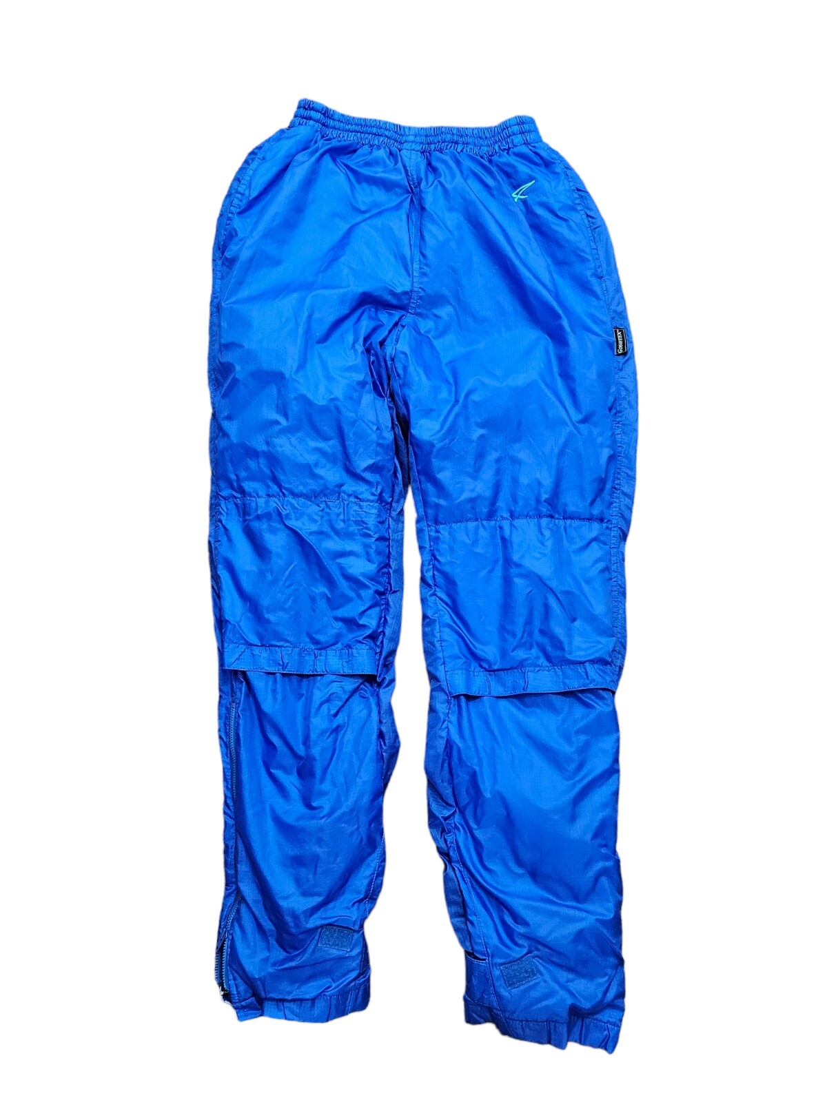 VINTAGE ASICS 80's MENS BLUE GORE-TEX PANTS TRACK SUIT NYLON SIZE