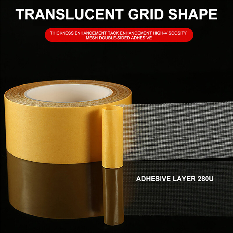 3 Pack Strong Adhesive Doublesided Gauze Fiber Mesh Tape,Waterproof