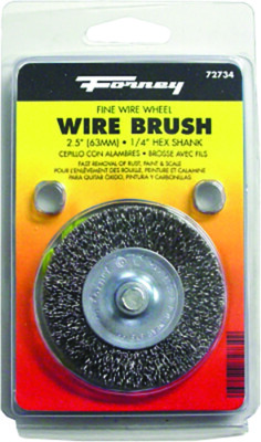 Forney 72739 | 4 In. Crimped Wire Wheel Brush Metal 6000 Rpm 1 Pc