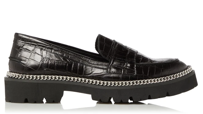 Dune London Glorious Slip On Shoes Womens Black Size UK 4 EUR 37
