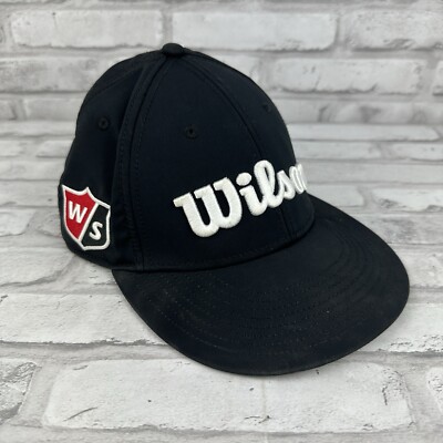 Wilson Golf Pro Tour Adjustable Hat Cap Black Pre-Owned